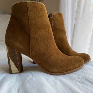 Brown Heeled Booties